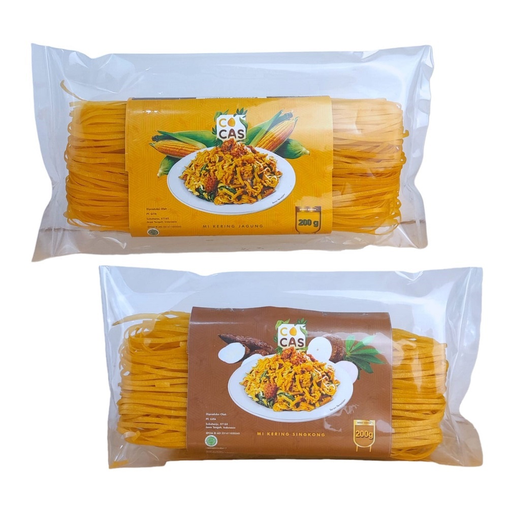 

MIE KERING SINGKONG DAN JAGUNG FREE GLUTEN COCAS 200GR