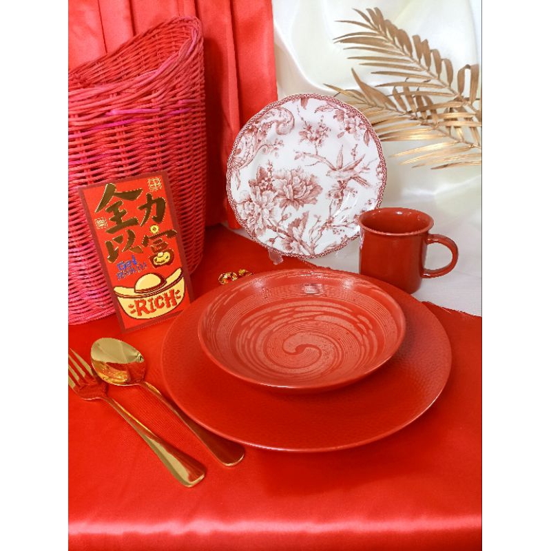 Hampers Imlek Dinner Set Piring | Parcel CNY Surabaya | bingkisan imlek