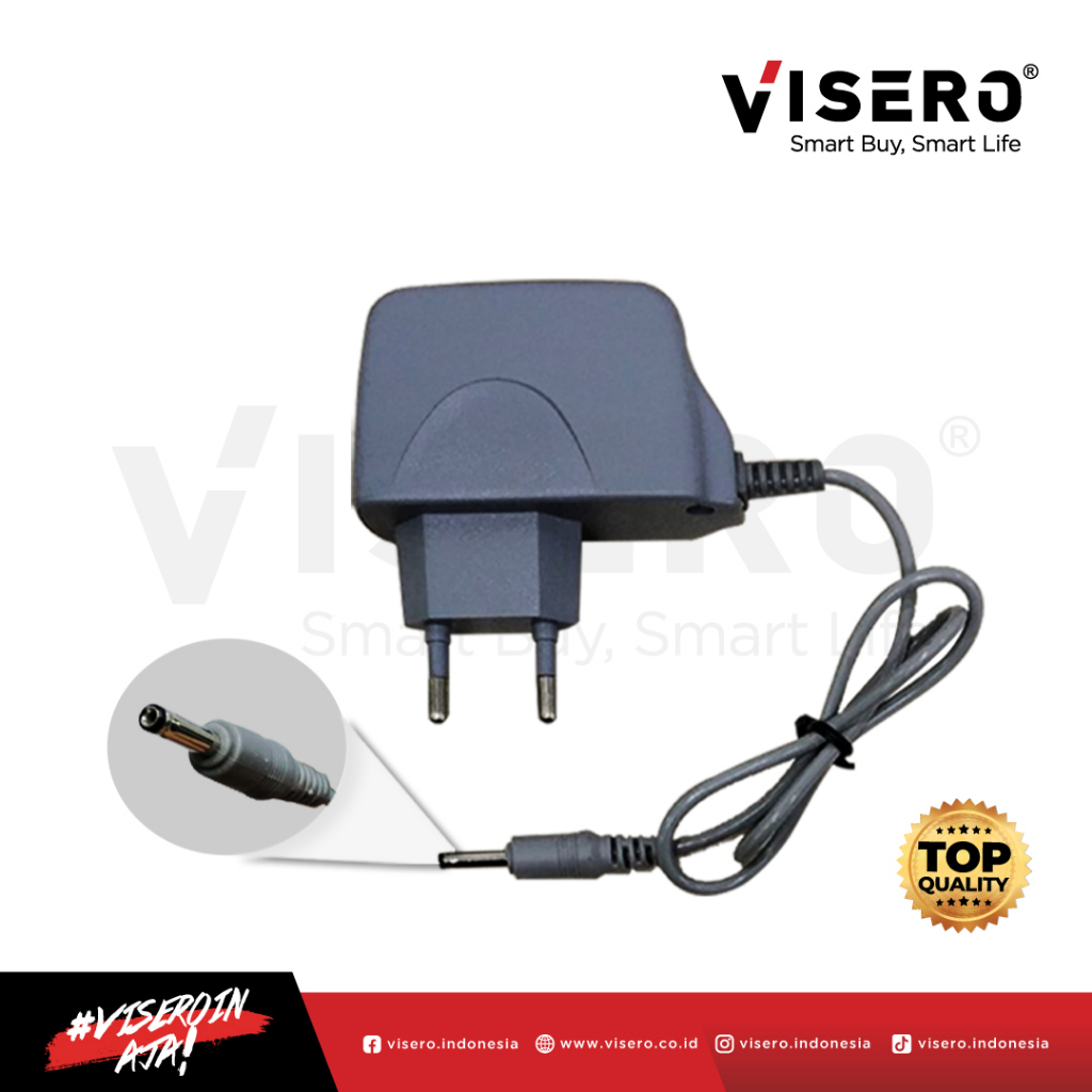 Charger Senter Kepala / Headlamp Visero (Jack Kecil) Cas senter