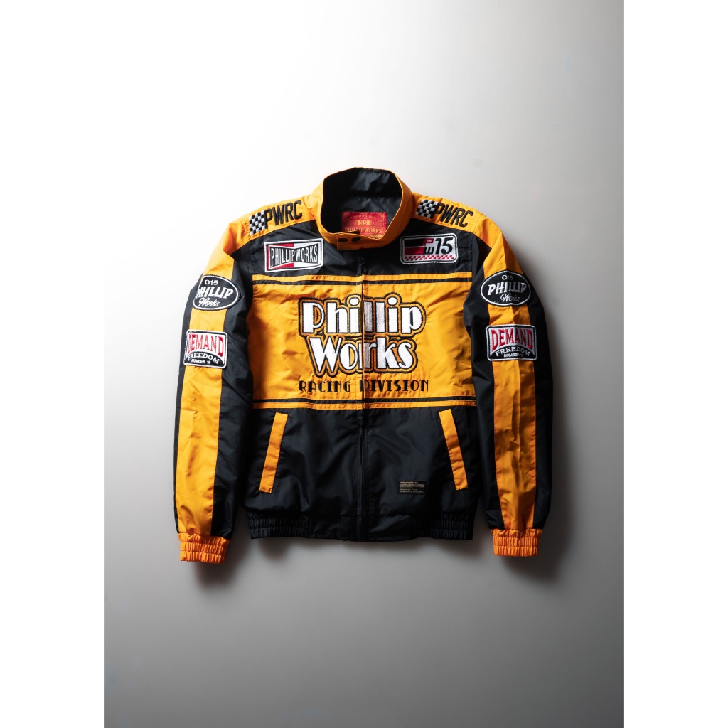 PHILLIP WORKS PHILLIPWORKS JACKET JAKET MOTOR RACING BALAP TOURING RIDING RIDE BORDIR MOTORCYCLE HIT