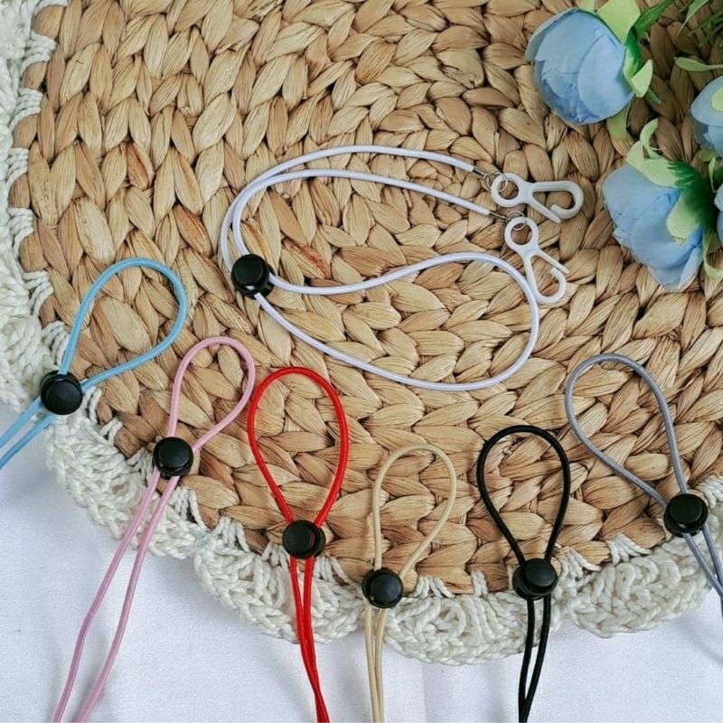 Tali masker 2 in 1 strap masker  pengait plastik kalung masker