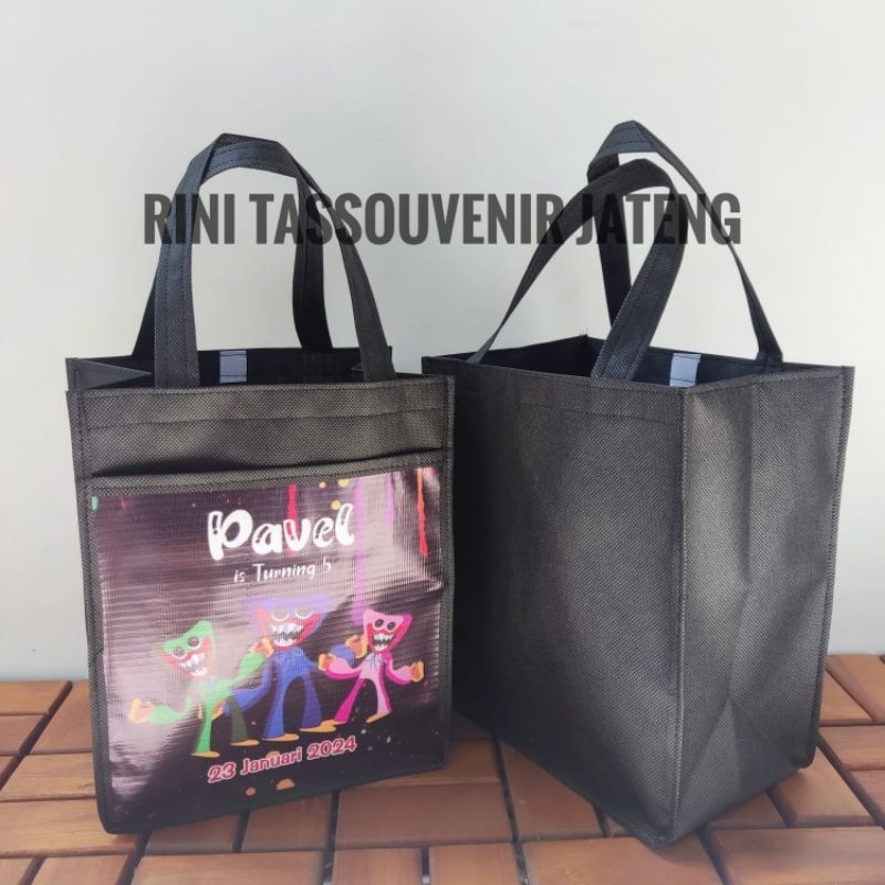 

Tas souvenir ultah kantong depan - Tas ulang tahun - Tas ultah