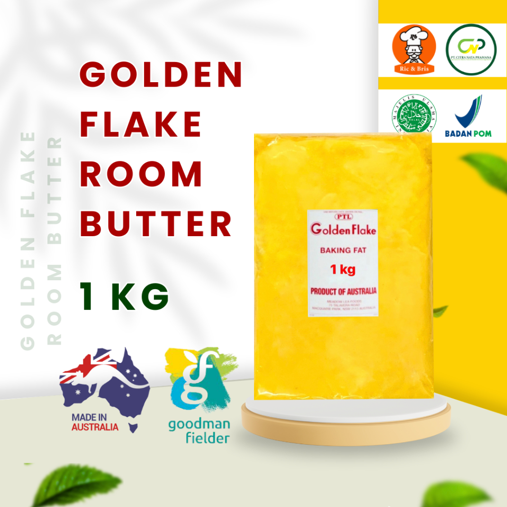 

Mentega BOS Golden Flake Australia BOS Butter Oil Substitute / Roombutter Pengganti / Mentega Pastry/Mentega Roombutter/Margarin
