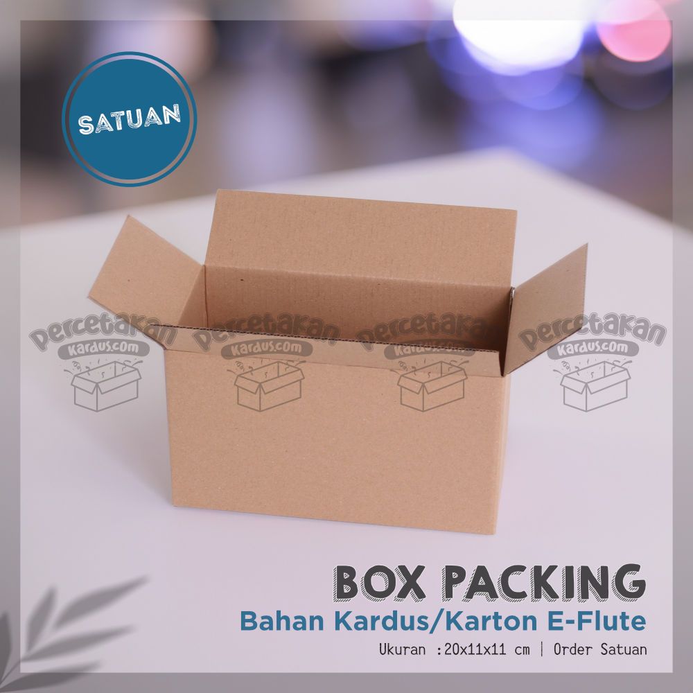 

BOX KARDUS Baru 20x11x11 cm DUS PACKING E-FLUTE | Kardus / Karton Box Polos