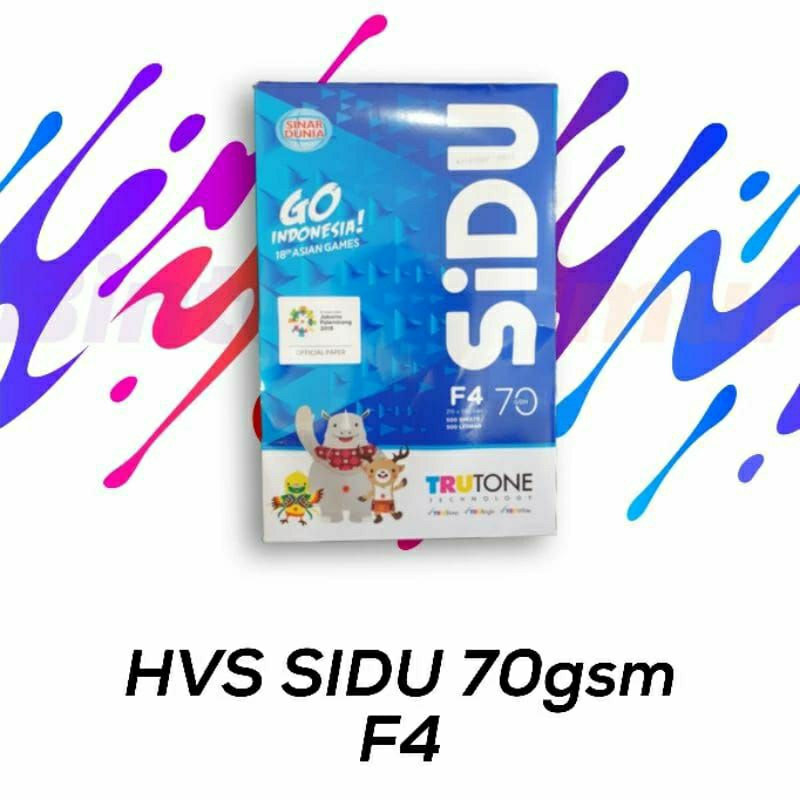 

Kertas HVS 70 grm SIDU F4