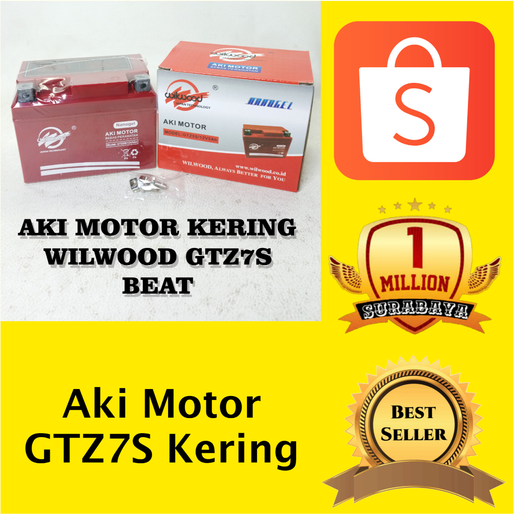 AKI MOTOR KERING WILWOOD GTZ5S GTZ5-S 12V 5AH | AKI BEAT AKI KARISMA AKI VARIO MURAH
