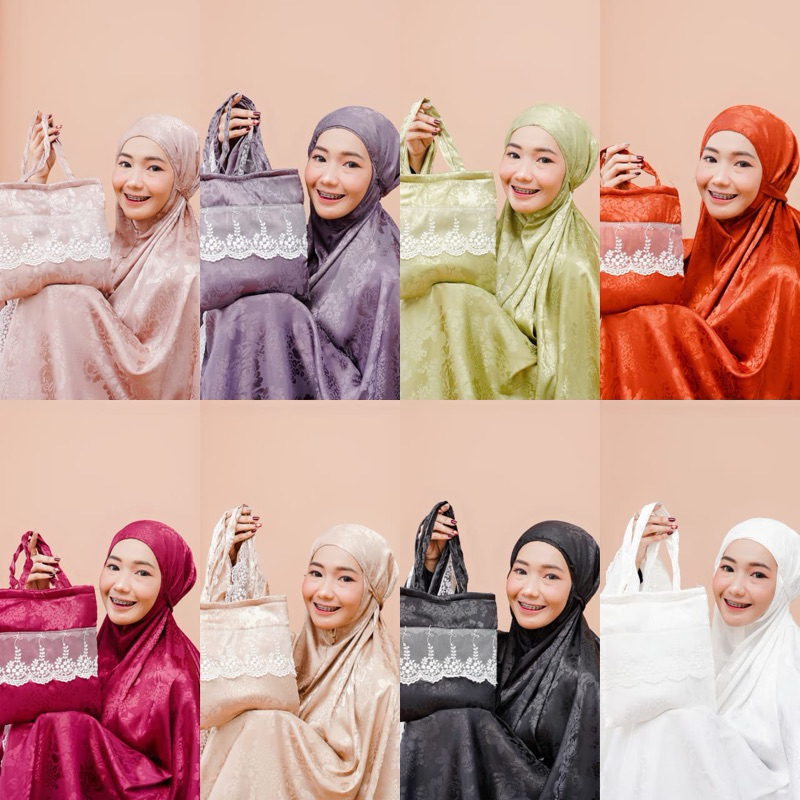 MUKENA NAUWARA/Mukena Armani Silk/Mukena Jumbo