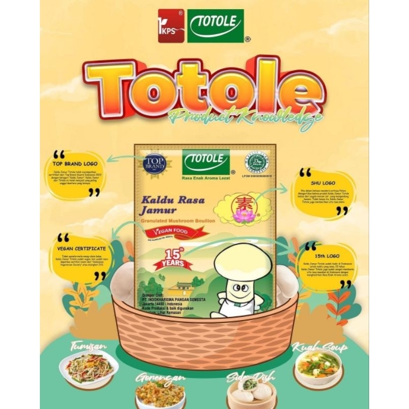 

Totole Kaldu Jamur 80 Gram Bumbu Dapur Penyedap Rasa Non Msg Halal