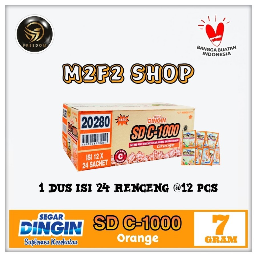 

Segar Dingin SD C-1000 Jeruk Orange Suplemen Makanan Sachet - 7 gr (Kemasan Karton)