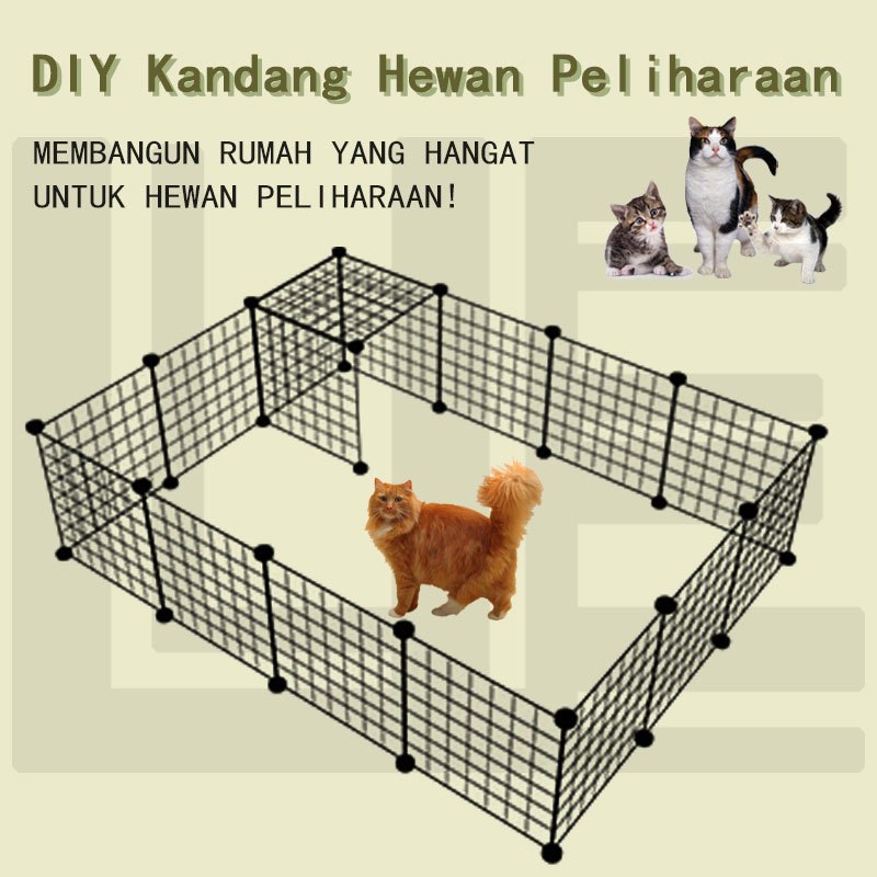 Kandang Diy Kucing Pagar Besi Diy Anjing Kandang Hewan Peliharaan