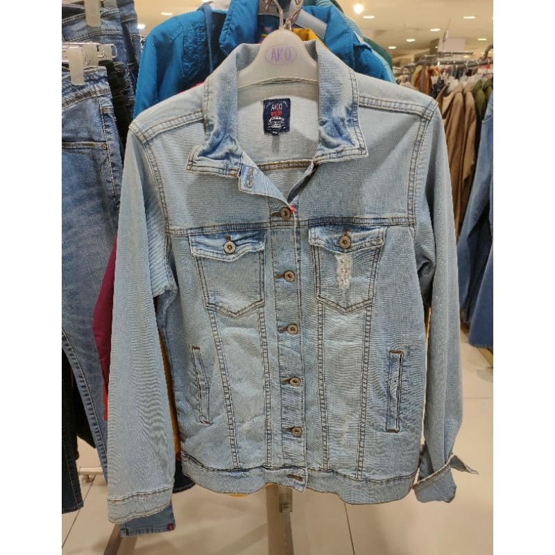 jaket bahan jeans ako original