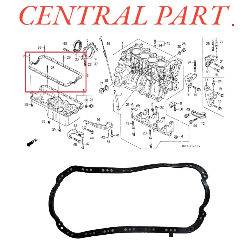 packing paking carter mobil honda civic vti tahun 2001 2002 2003 2004 2005