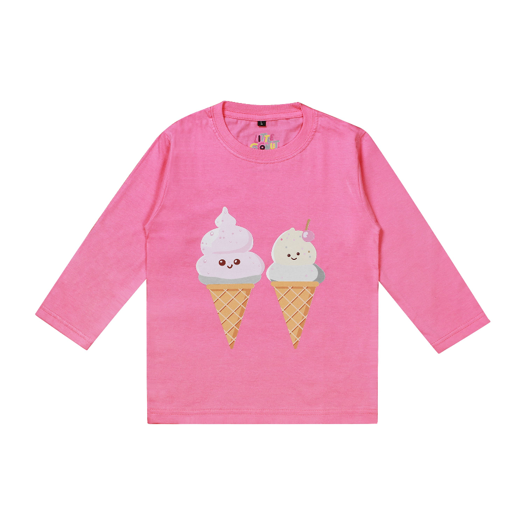 KAOS ANAK ICE CREAM LENGAN PANJANG - Little Coconut