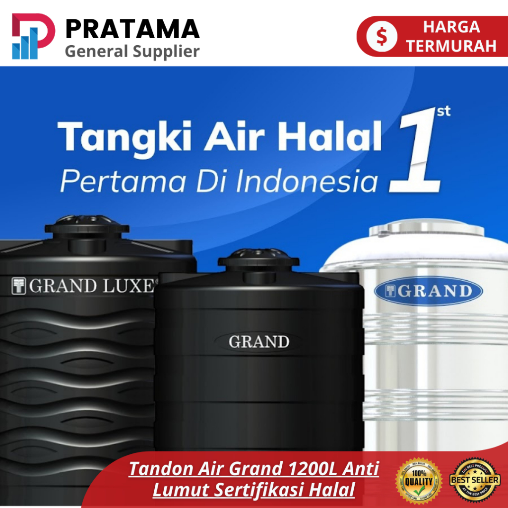 Tangki air Tandon Air Grand 12000 L Sertifikasi Halal Toren air | surabaya
