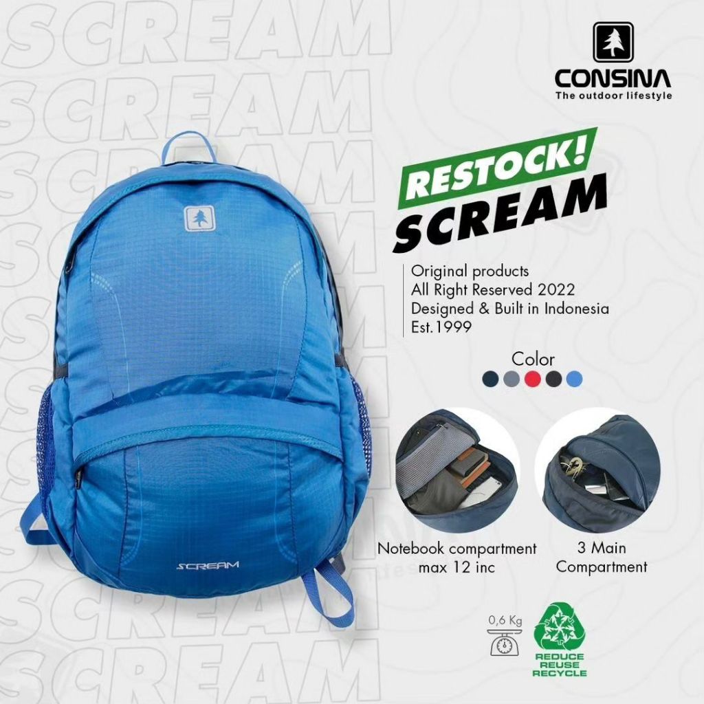 CONSINA SCREAM TAS SEKOLAH