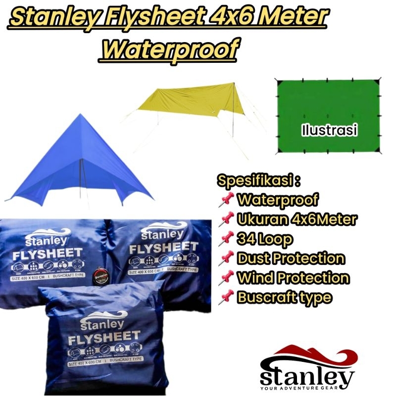 Flysheet 4x6M 6x4 Meter flysheet 3x4M / Flysheet 3x3M / Flysheet 2x3M original high quality
