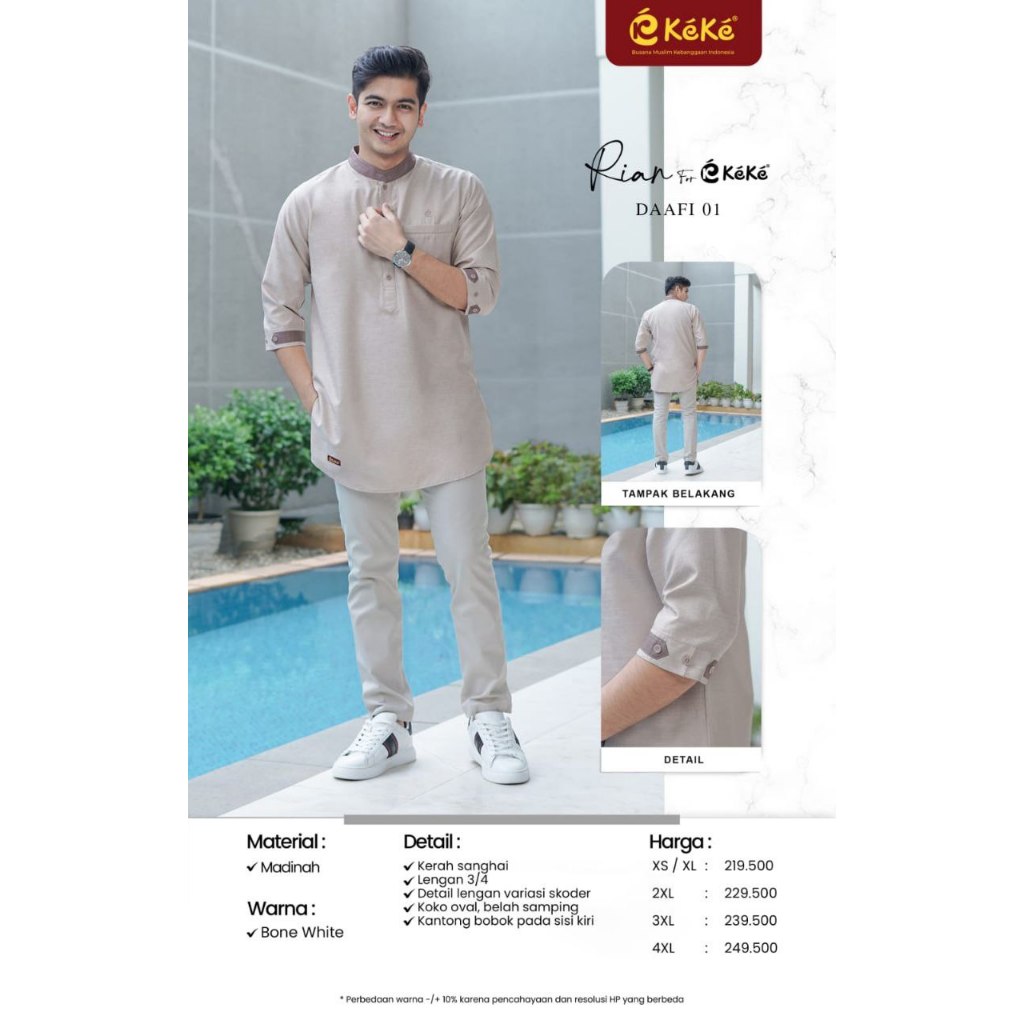 Kurta Dewasa Keke Daafi 01 | Daafi 01 by Keke | Kurta Dewasa Keke | Koko Dewasa Keke | Rian For Keke