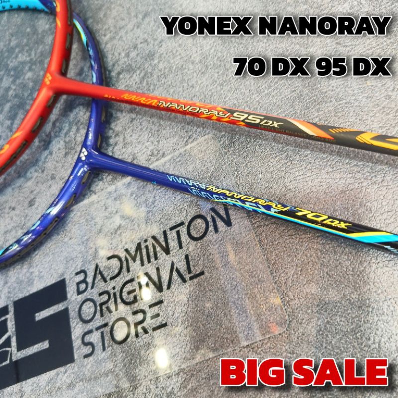 RAKET YONEX NANORAY 70 DX 95 DX MADE IN TAIWAN 3u 4u