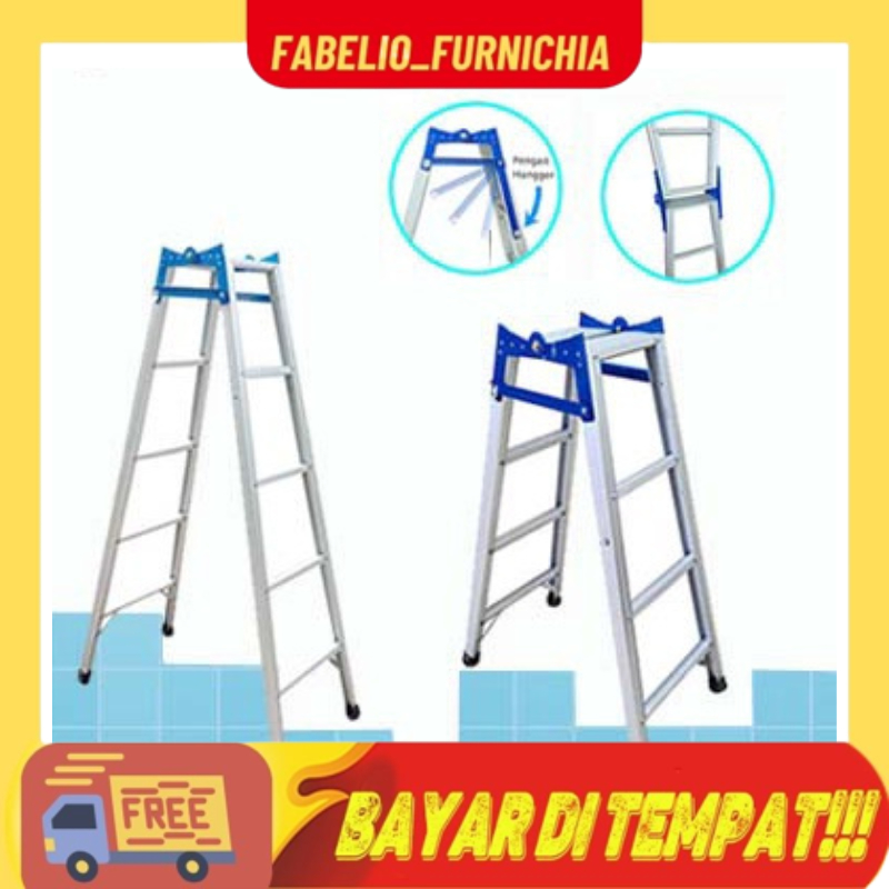 Tangga Alumunium Lipat 1,75m Dan 1,5M/Tangga Lipat Galaxy/Tangga Lipat Alumunium/Tangga Lipat/Tangga