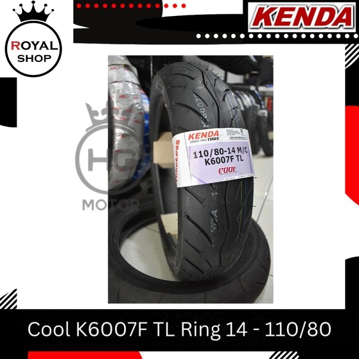 BAN KENDA K6007F K6007 110/80 RING 14 TUBELES AEROX