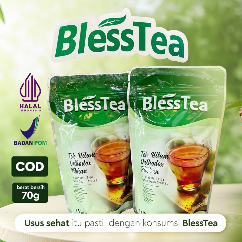 

Blesstea Teh Hitam Orthodox ( kemasan pouch 70gr)