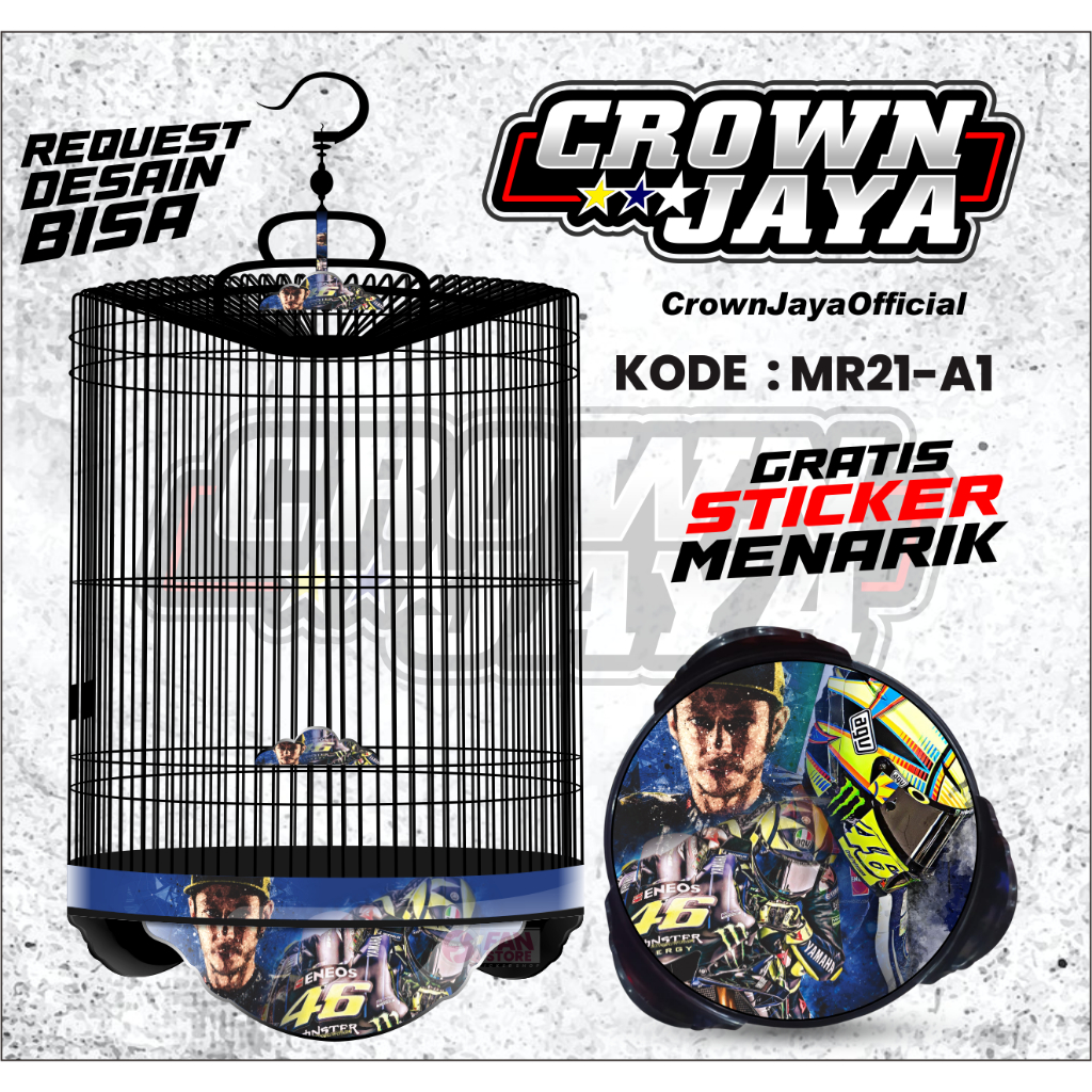 STICKER STICKER TEBOK MURAI - DECAL STIKER KANDANG MURAI - STICKER TEBOK BURUNG - KODE MR