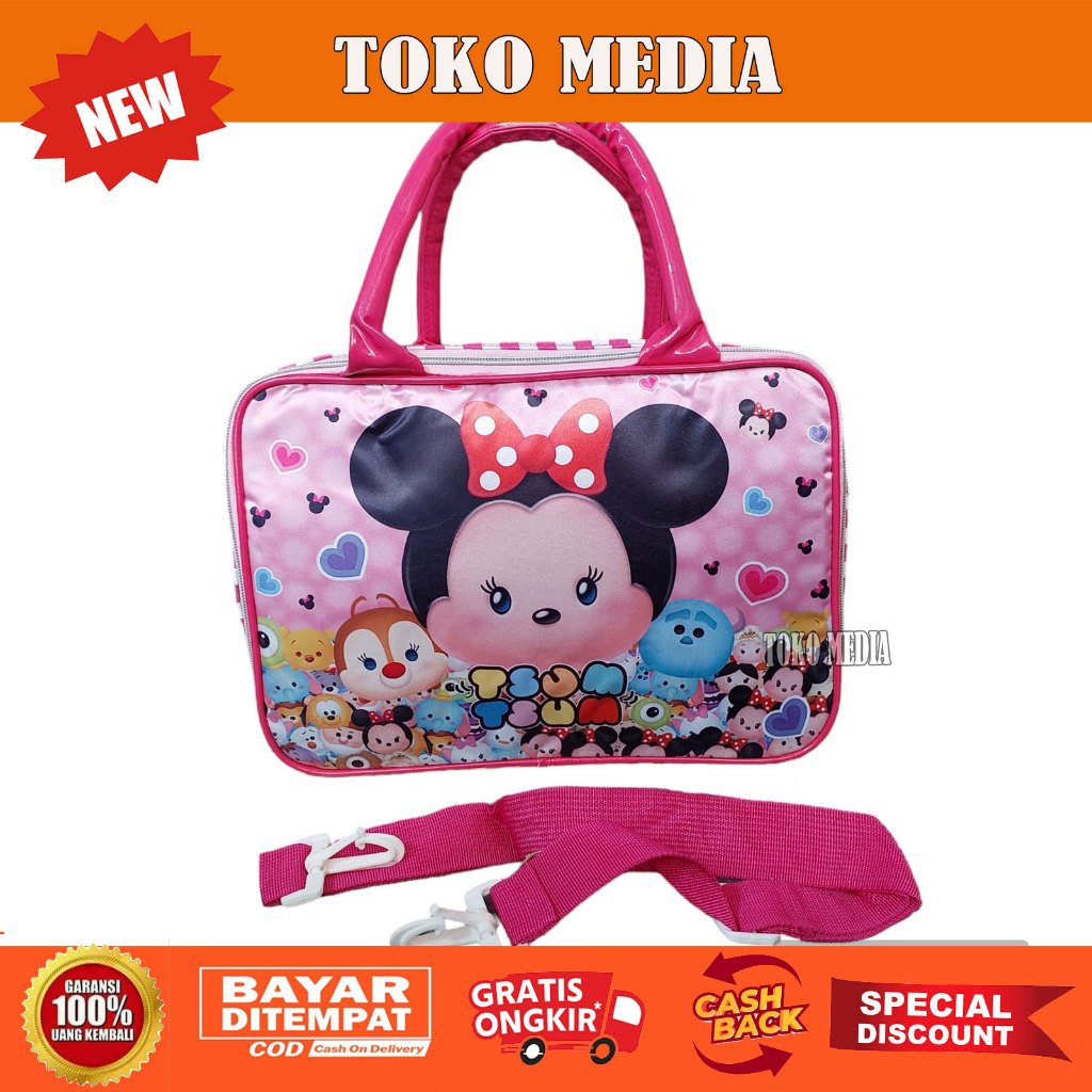 Tas Travel Bag Kanvas Anak uk. MINI (Selempang + Tenteng)