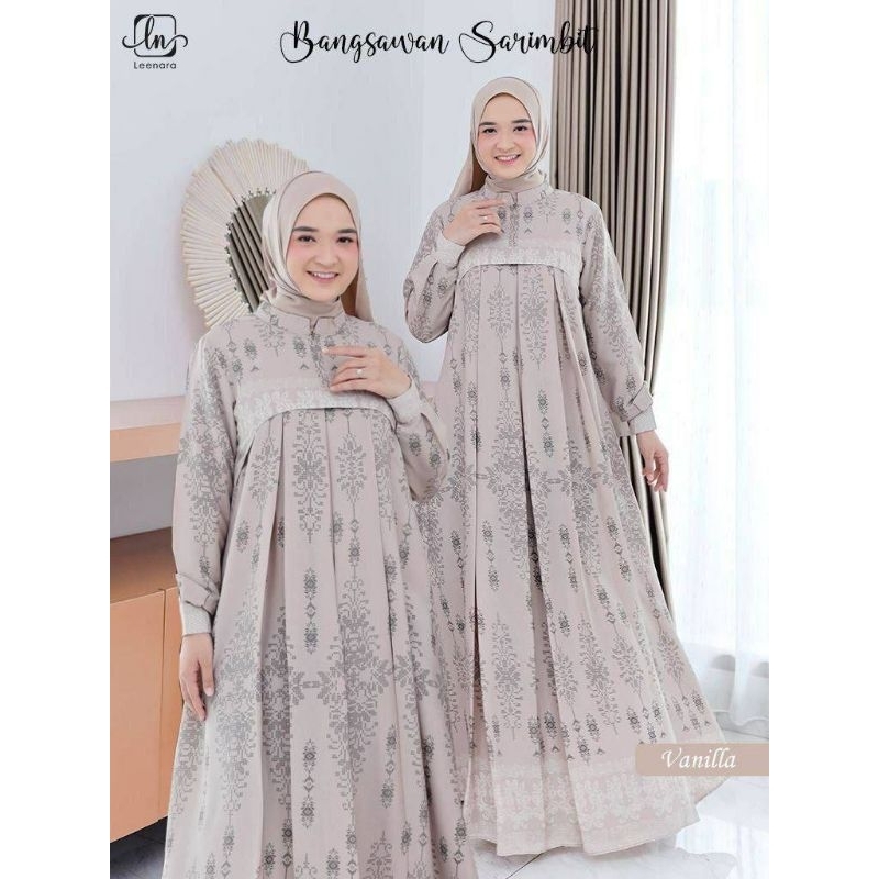 Z Dress Humaira Bangsawan Gamis Jumbo Rayon Motif