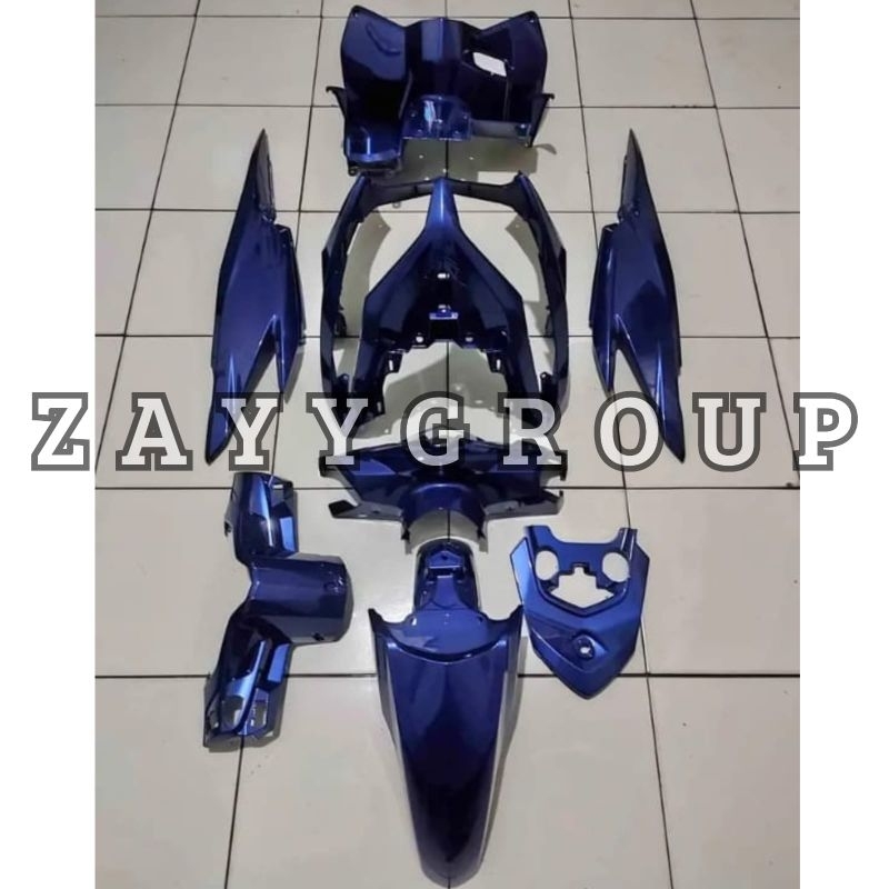 sepaket full body Bagain Halus Warna Biru Candy // Body Motor Vario Techno 125 Lama
