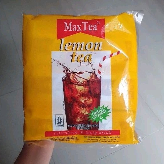 

Max Tea lemon tea ice lemon tea minuman maxtea 750gr ( 30 sachets / pack )