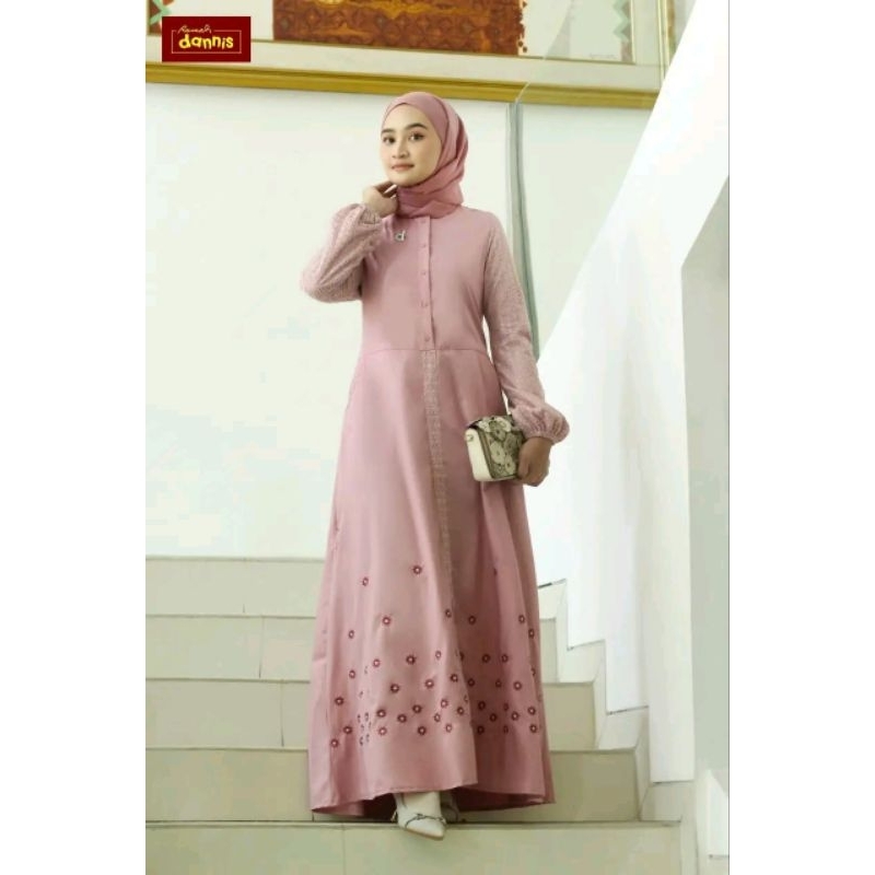 Gamis Dannis Dress Wanita Dewasa Terbaru
