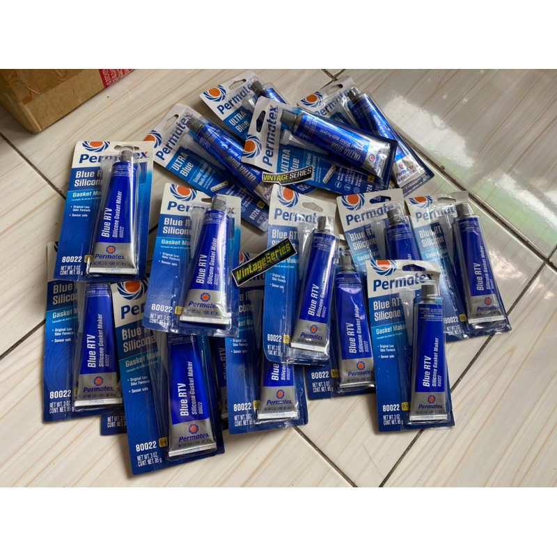 

LEM GASKET MAKER BLUE BIRU PERMATEX Lem Paking Permatex ULTRA Blue RTV Silicone Gasket Maker / Permatex Biru