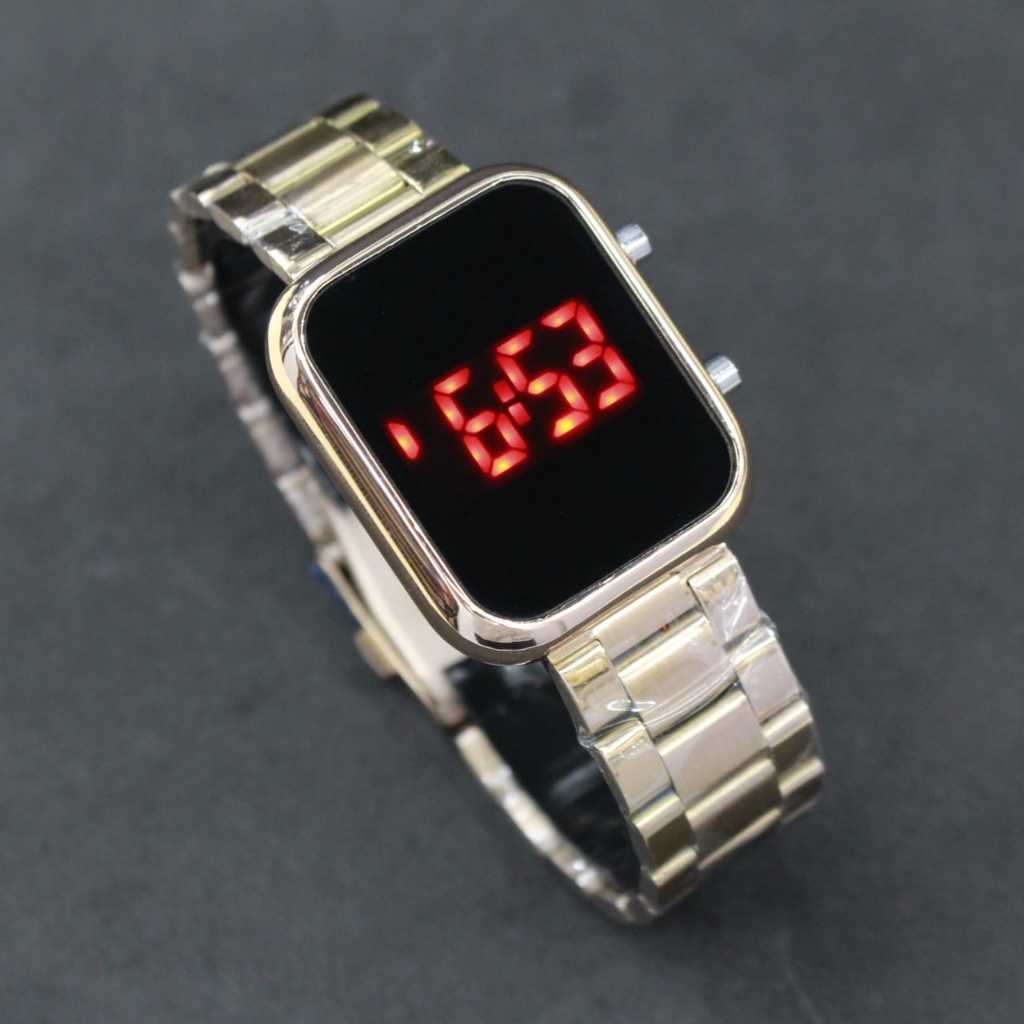JAM TANGAN FASHION DIGITAL LEDWATCH JSS-2923  RANTAI/JAM TANGAN PRIA/WANITA DIGITAL /