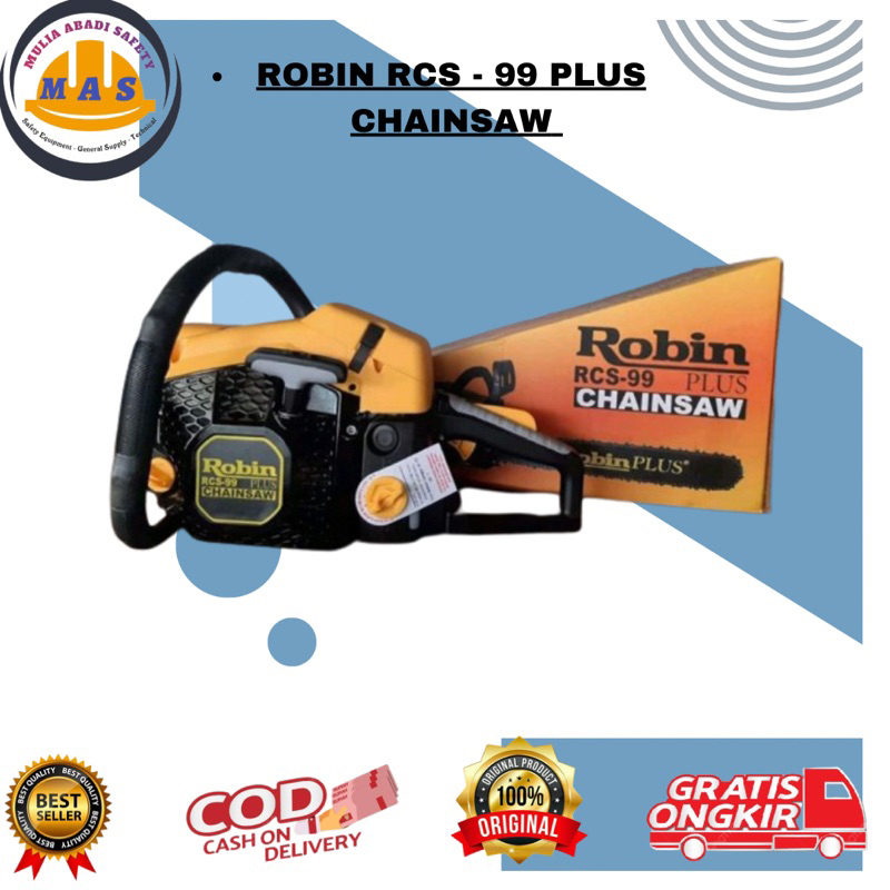 CHAINSAW Safety / Gergaji Rantai ROBIN RCS-99 PLUS CHAINSAW / Gergaji Pohon