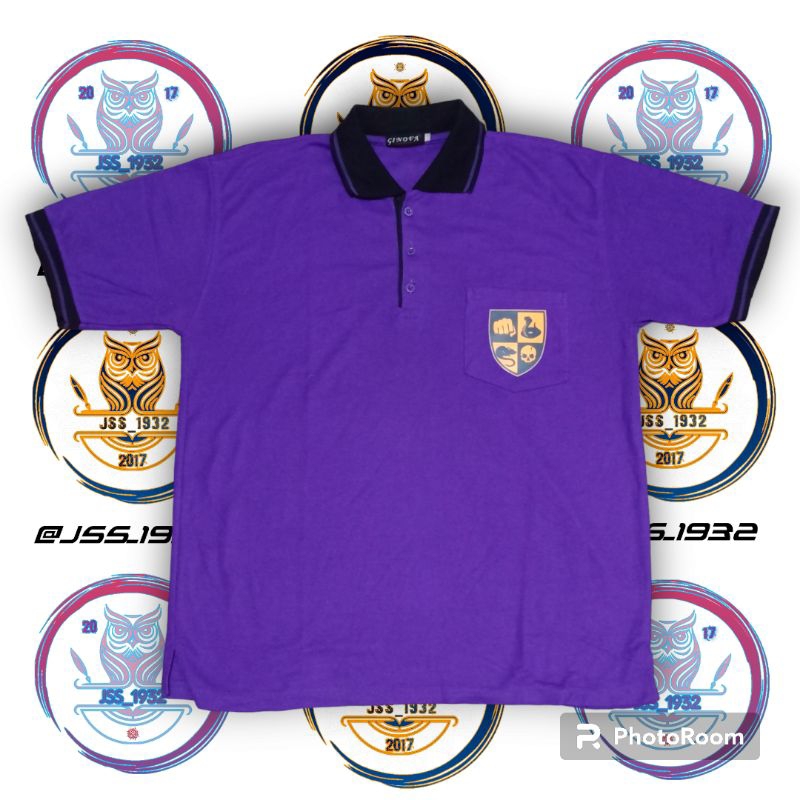 Poloshirt BULLY BULLWORTH ACADEMY PURPLE POCKET GINOVA ORIGINAL Murah Retro Vintage Rare Outfit Atas