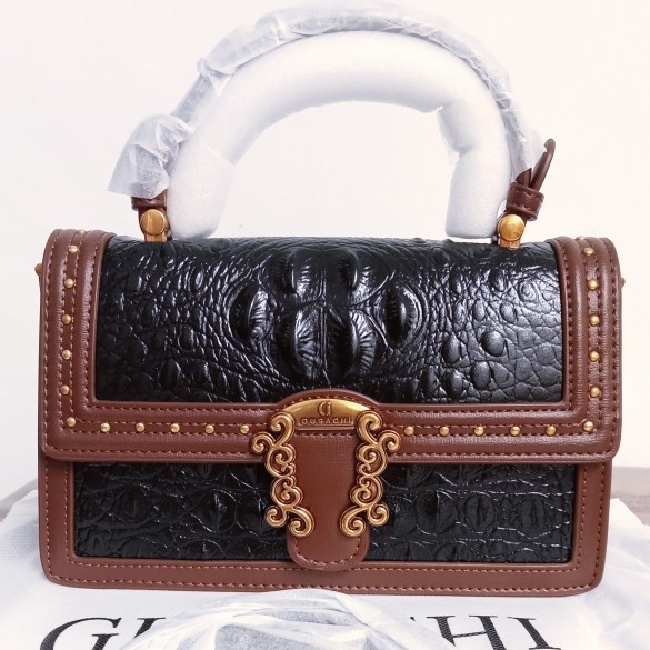 FO Bags Tas GUSACHI Vintage Klasik Ukir Sultan Mewah Handbag Selempang Untuk Wanita Brand Import Kua