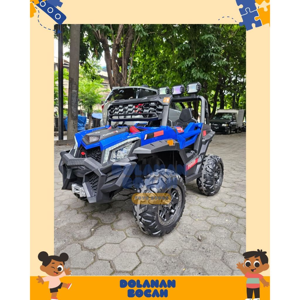 Mobil Aki Mainan Anak Unikid Jeep 4wd Ban Karet Unikid UK 839 UK839 - Mobil Jeep Anak