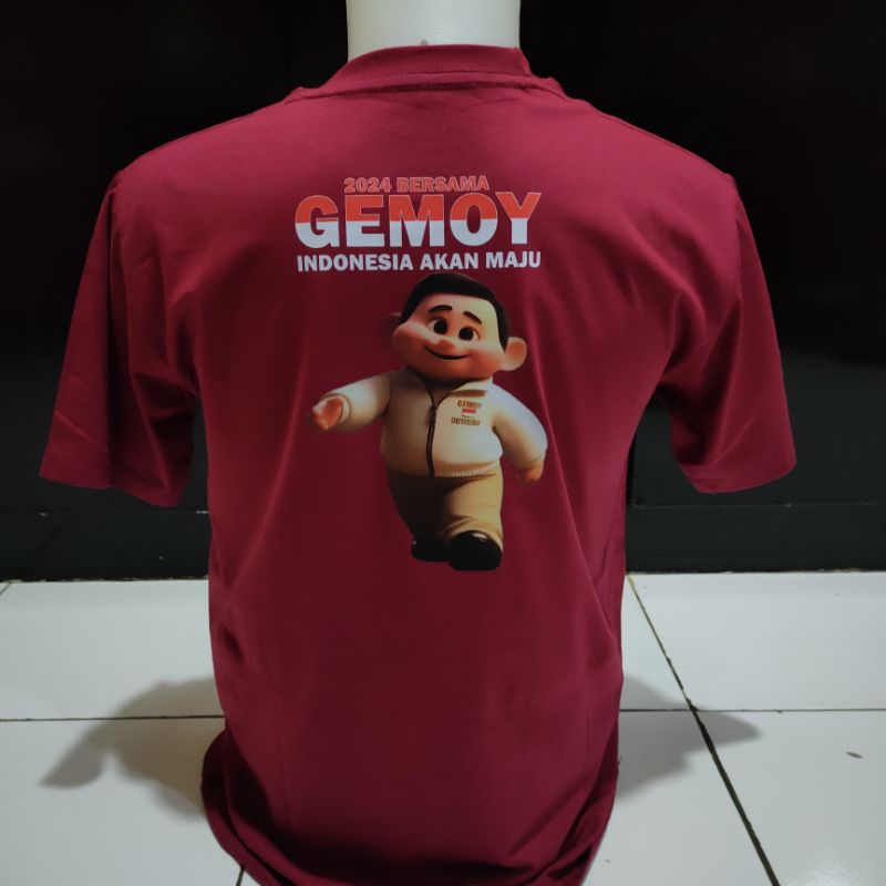 Kaos Baju Tshirt 2024 Bersama Gemoy