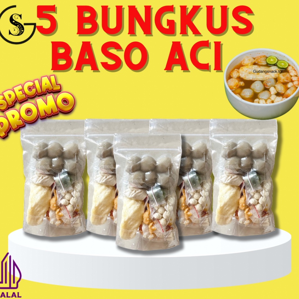 

KPMK666 Ready Stok 5 BUNGKUS BASO ACI INSTAN ORIGINAL
