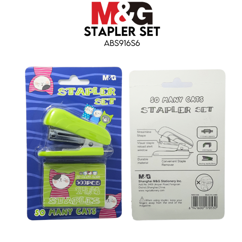 

Stapler Mini Set Gambar Lucu M&G Staper + Staples 24/6 no.3
