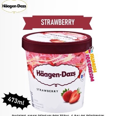 

NYZB4693 STOK SIAP COD Es krim Haagen Dazs Pint Strawberry