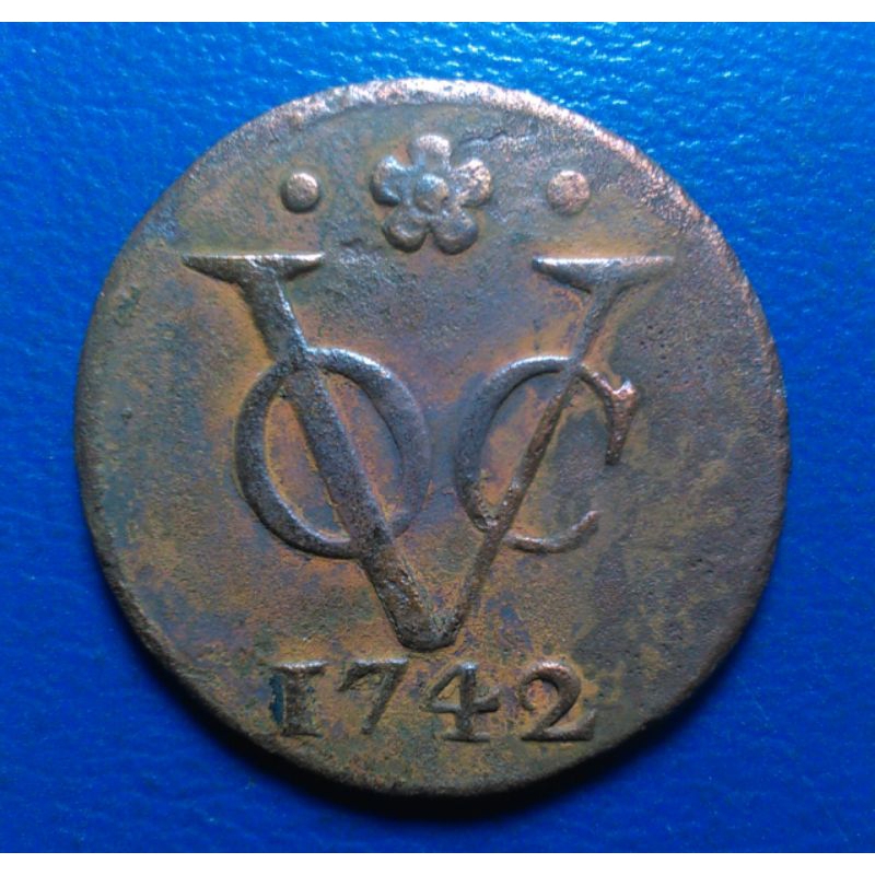Koin VOC 1 Duit Holland 1742