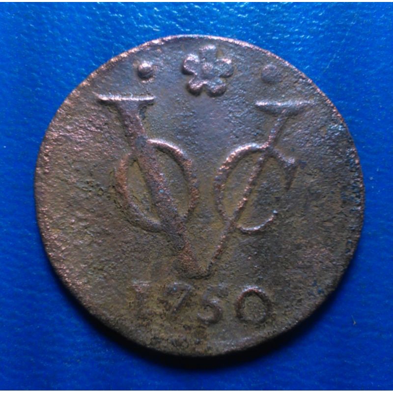Koin VOC 1 Duit Holland 1750