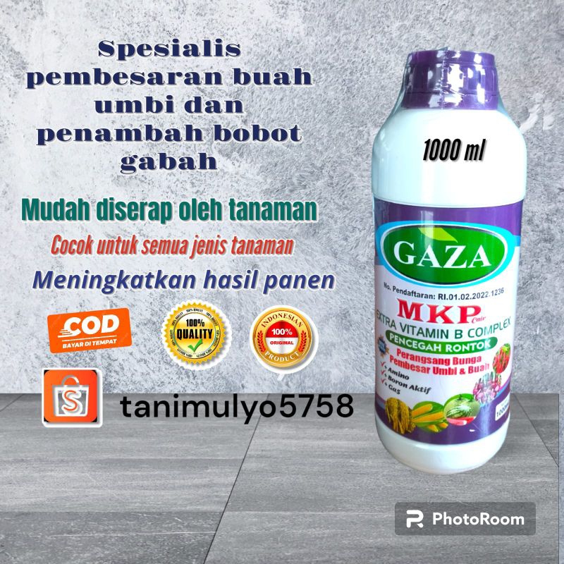 GAZA MKP New 1000 ml nutrisi tanaman kandungan kalium phospat spesealis pembesar buah umbi penambah 