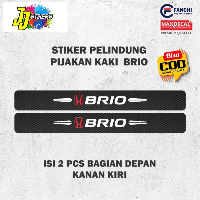 Stiker Pijakan Pintu Brio Sticker Pijakan Kaki Mobil