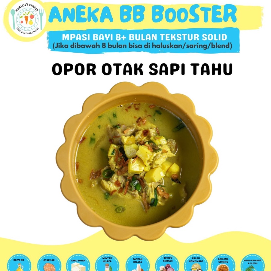 

TVHL533 D2289 OPOR OTAK SAPI TAHU SANTAN CATERING MAKANAN BAYI MPASI FROZEN BEKU