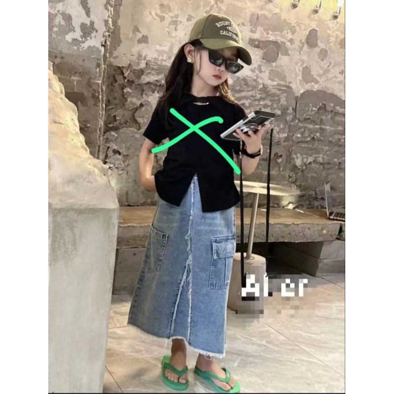 NEW QRRIVAL ROK CARGO BANGKOK MIDI IMPORT SUPER PREMIUM ANAK PEREMPUAN USIA 5 6 7 8 9 10 TAHUN