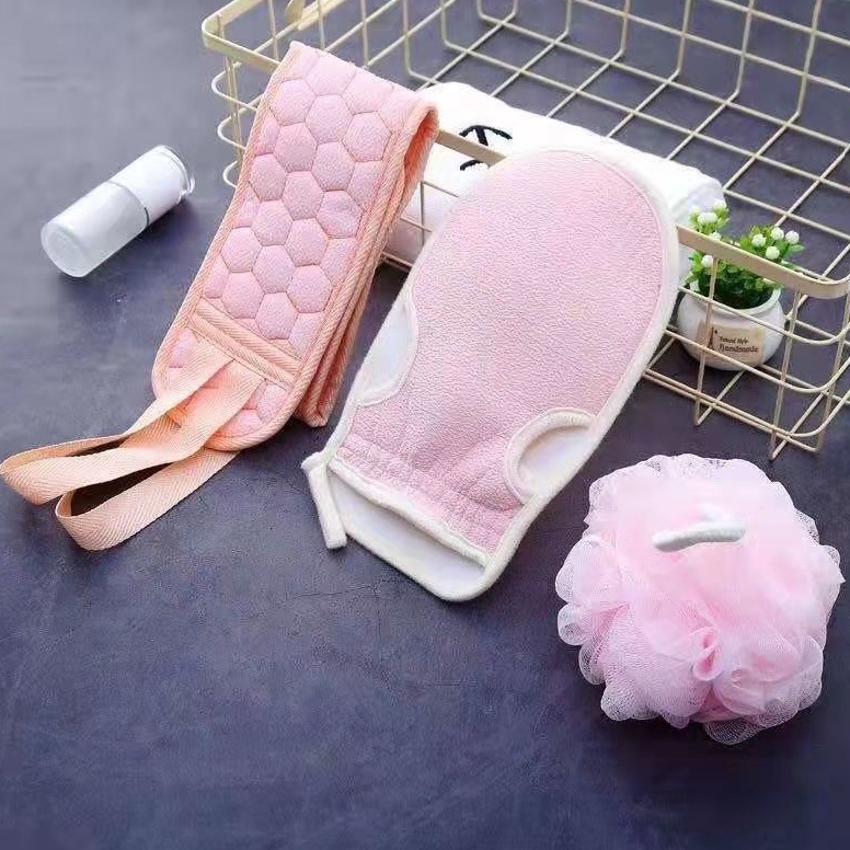 ern Shower Puff Perlengkapan Mandi 4 in 1 Penggosok Daki  Sikat Punggung Anak dan Dewasa II