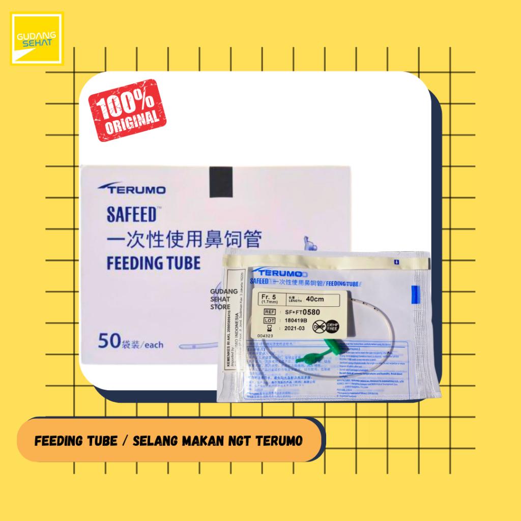 Ngt terumo / feeding tube terumo Fr. 3,5 ; 5 ; 8 / selang makan Ngt