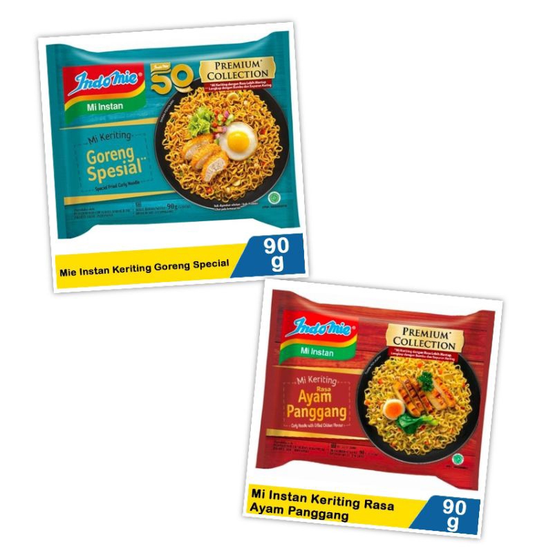 

Indomie Premium Collection Mie Instan Keriting 90 gr